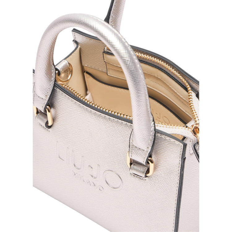 Mini Borsa a mano da Donna Argento interno