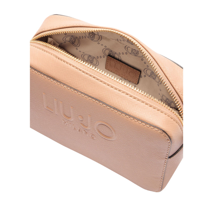 Borsa a tracolla Donna in ecopelle beige interno