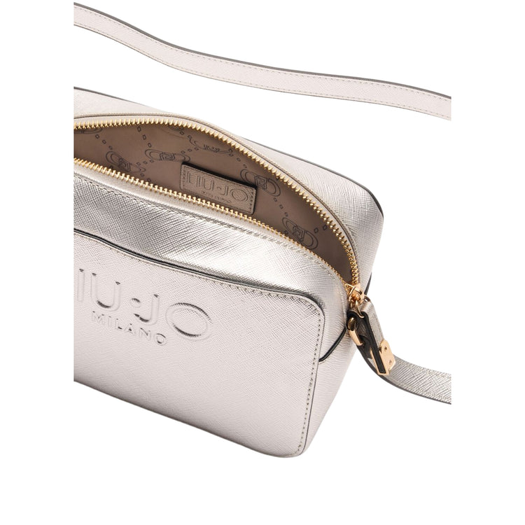 Borsa a tracolla Donna in ecopelle argento interno