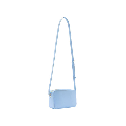 Borsa a tracolla Donna in ecopelle azzurra retro