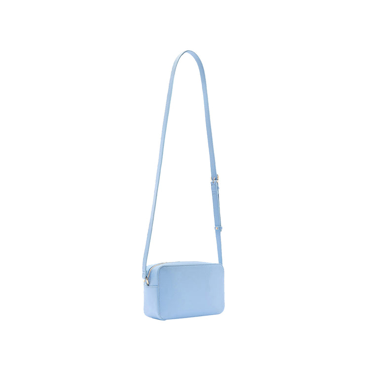Borsa a tracolla Donna in ecopelle azzurra retro