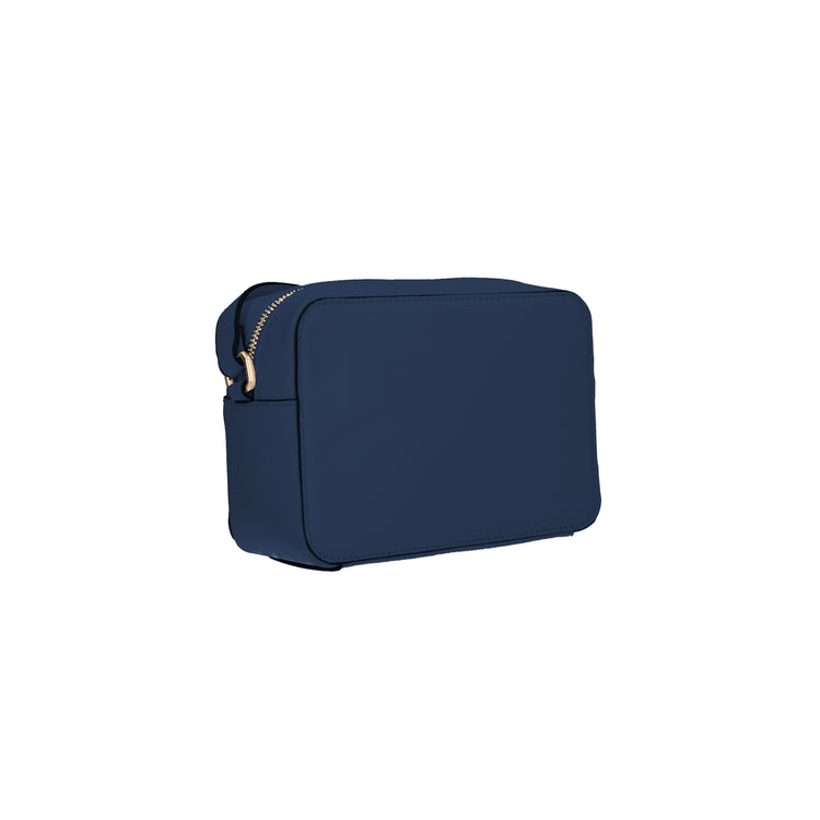 Borsa a tracolla Donna in ecopelle blu retro