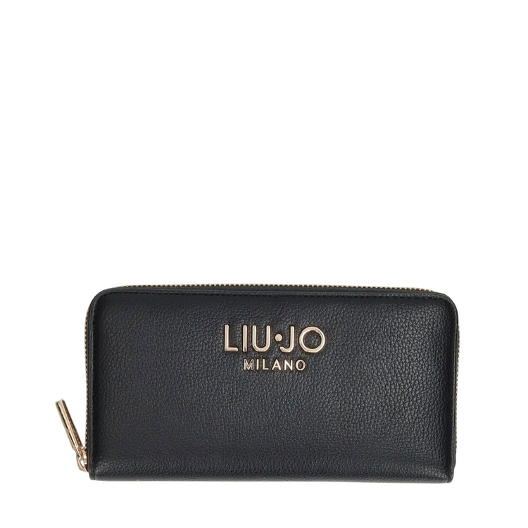 Portafoglio Donna zip around grande Nero