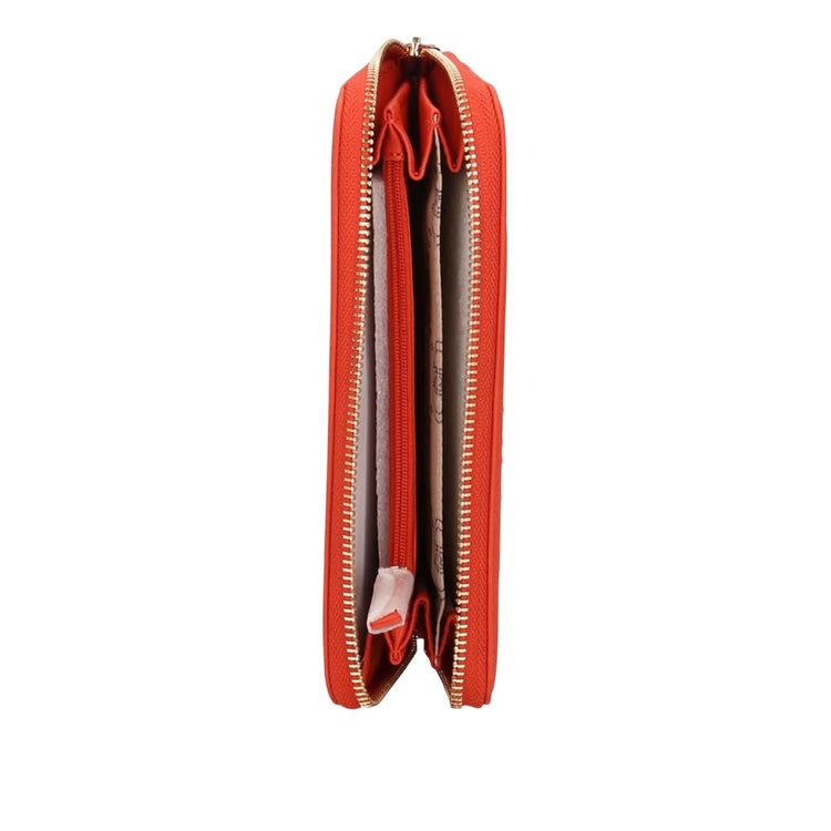 Portafoglio Donna zip around grande Arancione interno