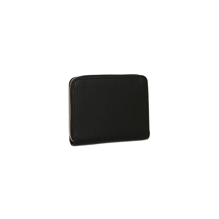 Portafoglio piccolo Donna Nero bottalato retro