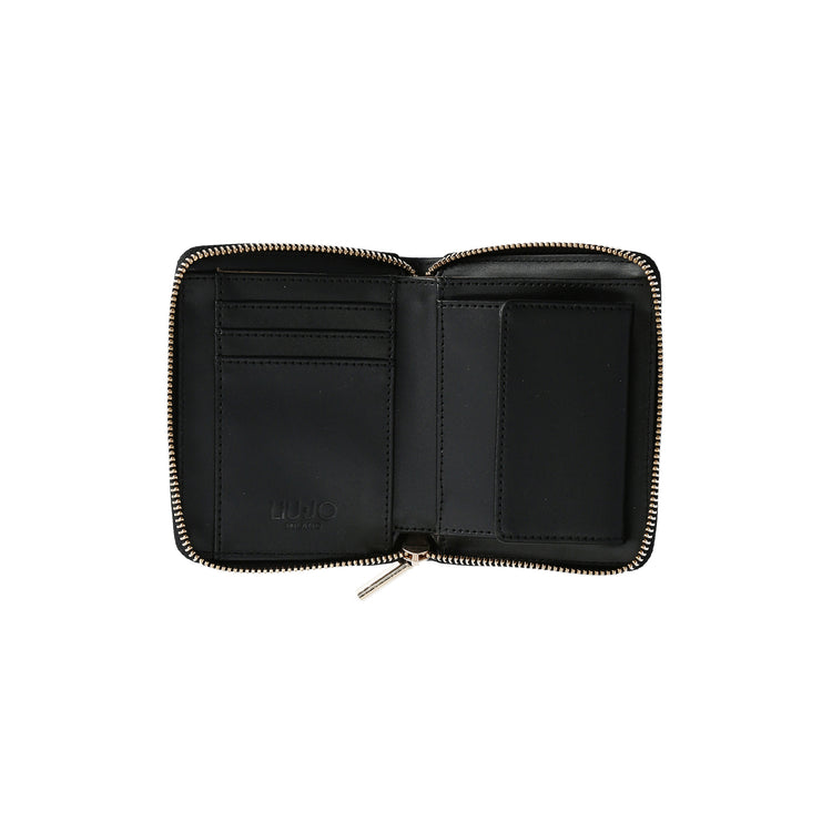 Portafoglio piccolo Donna Nero bottalato interno