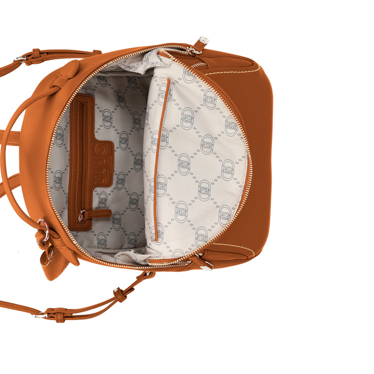 Zainetto Donna in similpelle con portamonete Marrone interno