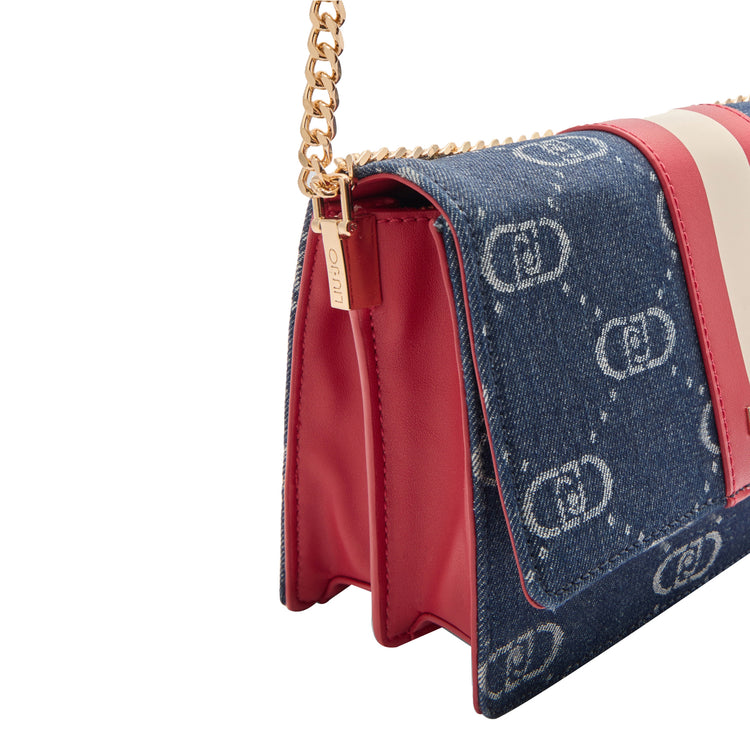 Borsa a tracolla Donna in denim jacquard
