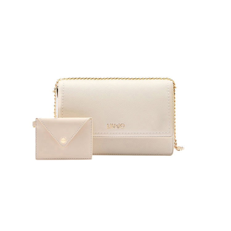 Borsa a tracolla con pochette da Donna Bianco