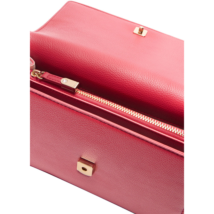 Borsa a tracolla con pochette da Donna Rosso interno
