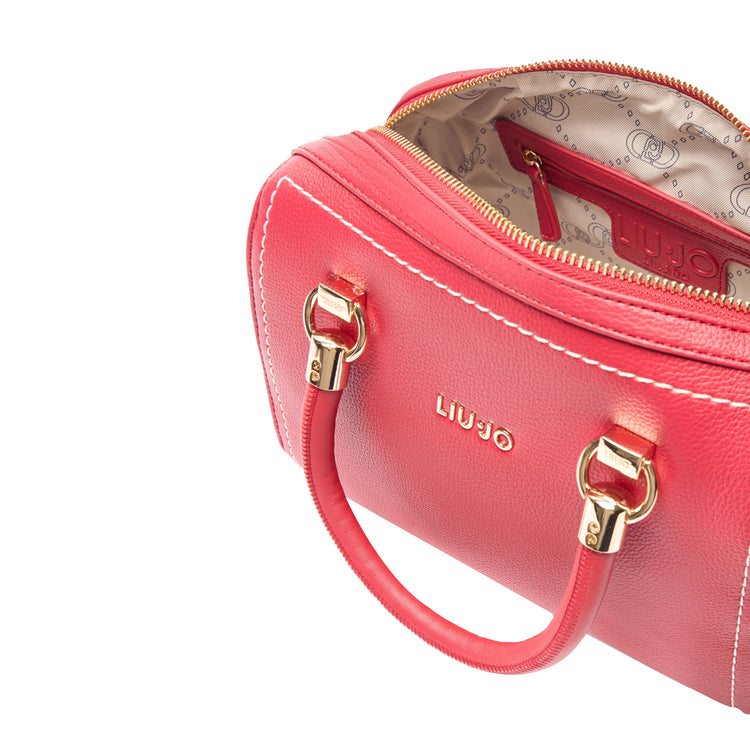 Borsa a mano a bauletto da Donna con pochette Rosso interno