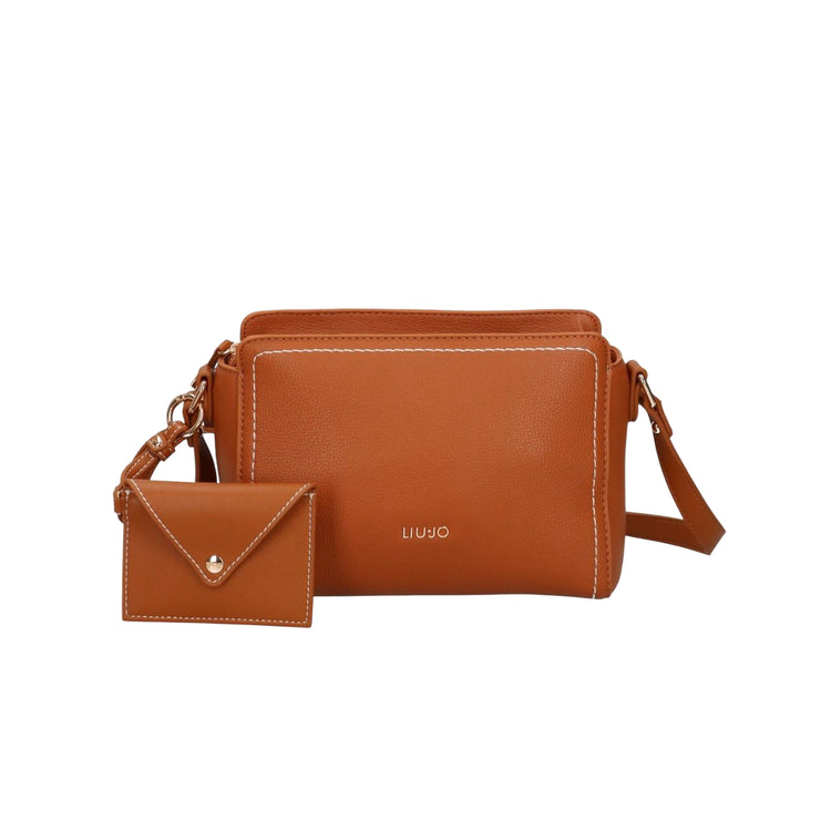 Borsa a tracolla Donna con portamonete Marrone