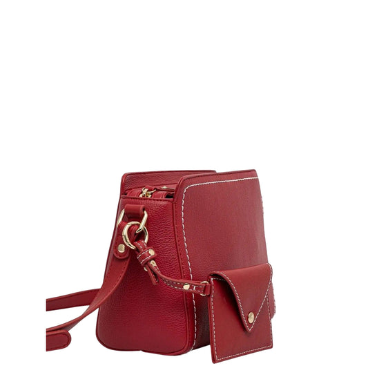 Borsa a tracolla Donna con portamonete Rosso