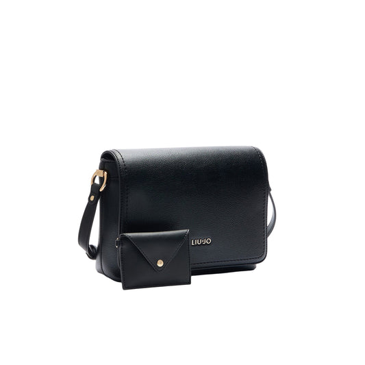 Borsa a tracolla da donna con pochette Nera