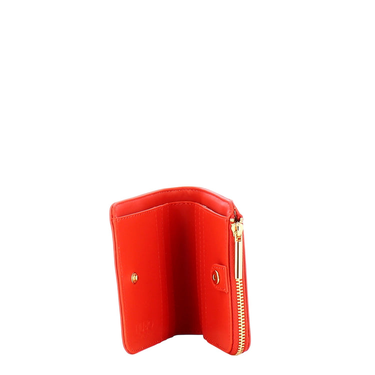 Portacarte da Donna con zip arancione interno