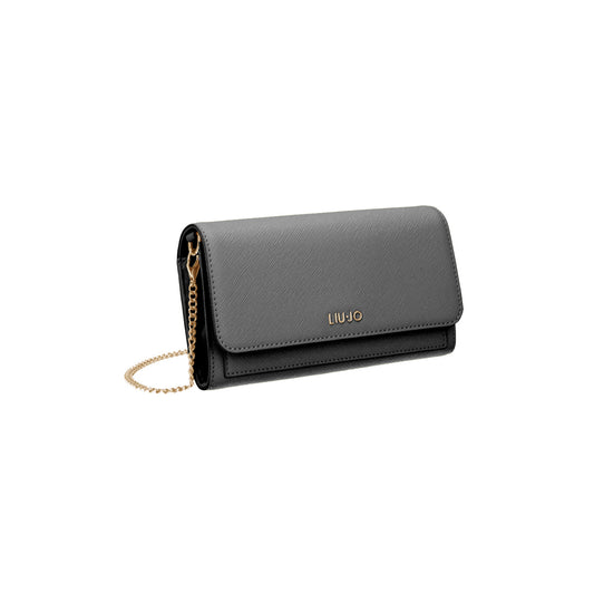 Pochette Donna con tracolla catena Nero