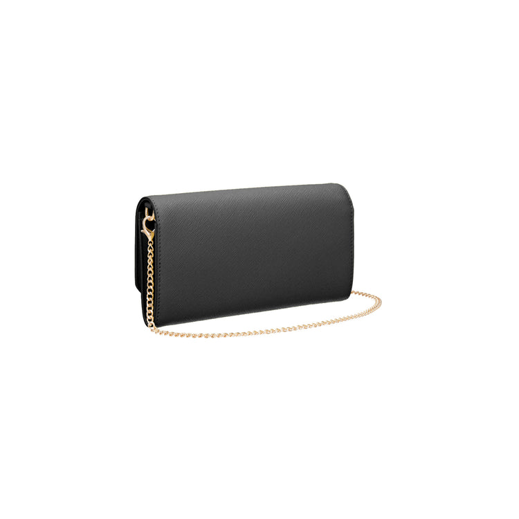Pochette Donna con tracolla catena Nero retro