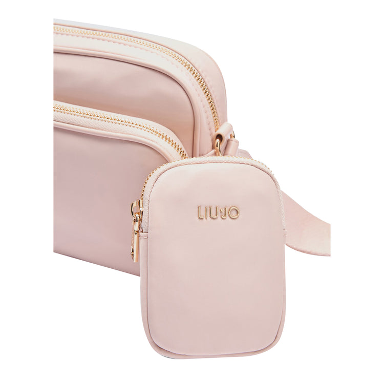 Borsa Donna Camera multi-pocket Rosa dettaglio charm