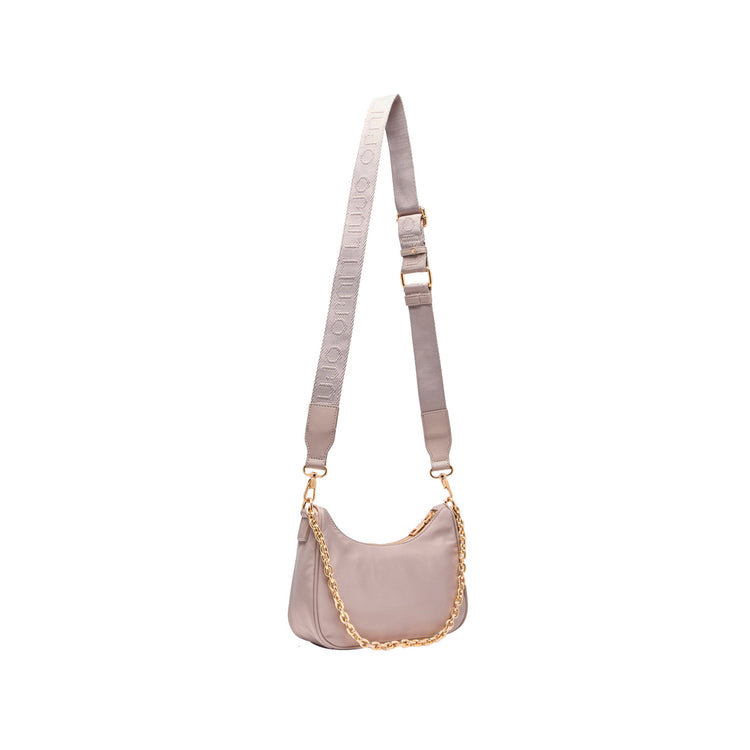 Borsa Donna a spalla con borsello Grigio retro