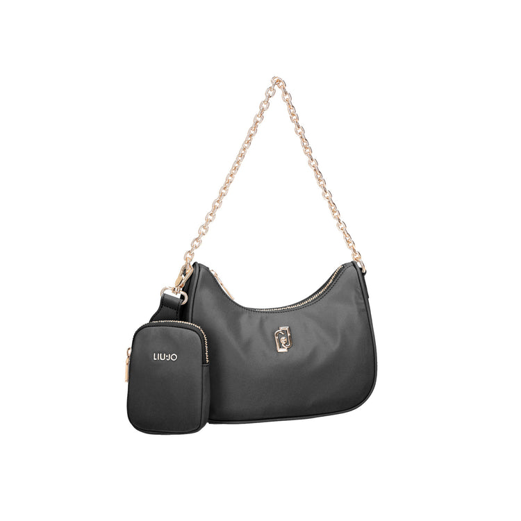 Borsa Donna a spalla con borsello Nero