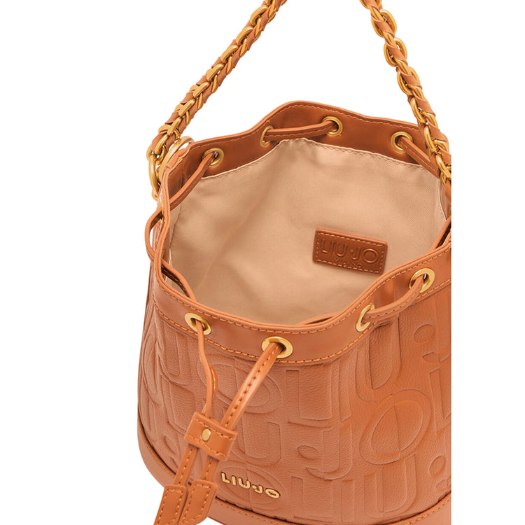 Borsa secchiello Donna con logo all over interno