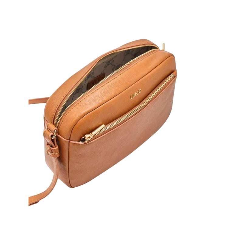 Borsa tracolla Donna a forma rettangolare marrone interno