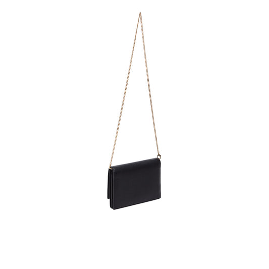 Pochette Donna con tracolla a catena Nero retro