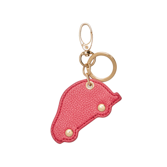 Portachiavi Donna con automobile Rosso retro