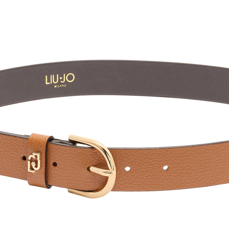 Cintura da Donna in pelle marrone