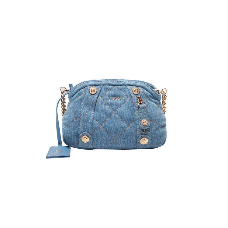 Borsa a tracolla Donna in denim matelassé
