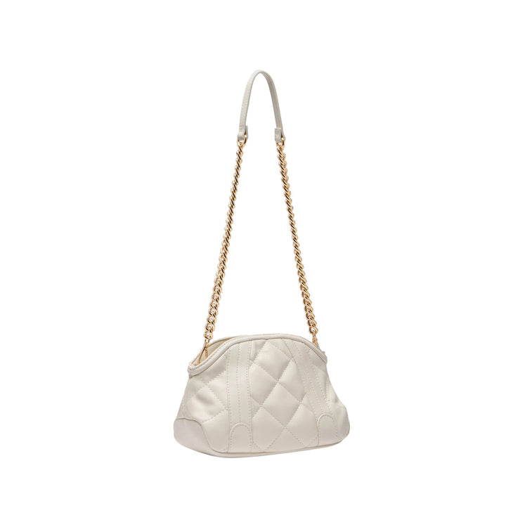 Borsa a tracolla matelassé Bianco retro