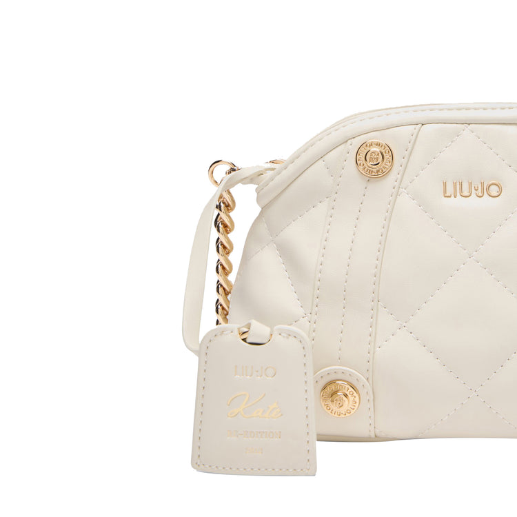 Borsa a tracolla matelassé Bianco dettaglio