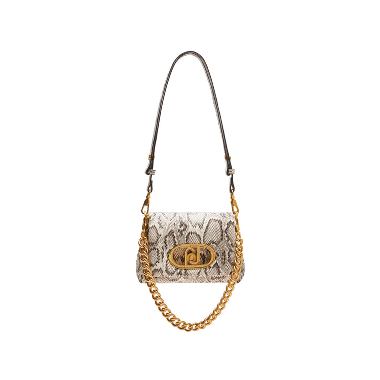 Borsa a spalla piccola LaPuffy Pitonata