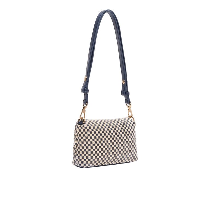 Borsa piccola a spalla LaPuffy in vichy retro