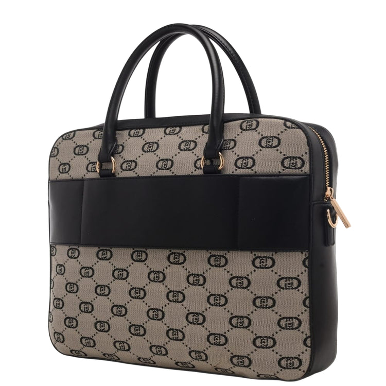 Borsa business con logo monogram all over retro