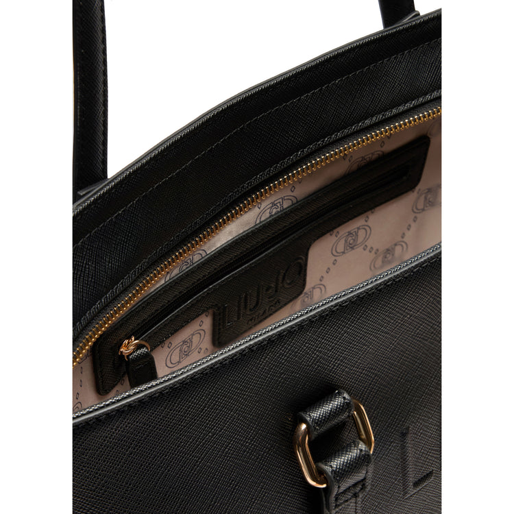 Borsa Donna a spalla Grande Nera interno