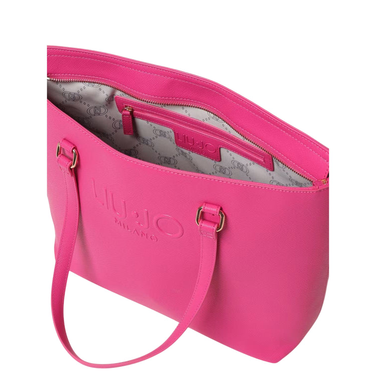 Borsa Donna a spalla Grande Fucsia interno