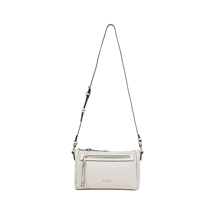 Borsa a tracolla crema in ecopelle