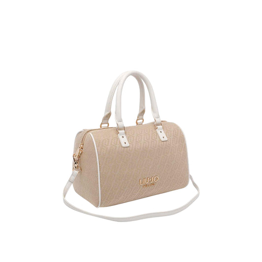 Borsa a mano beige con tracolla