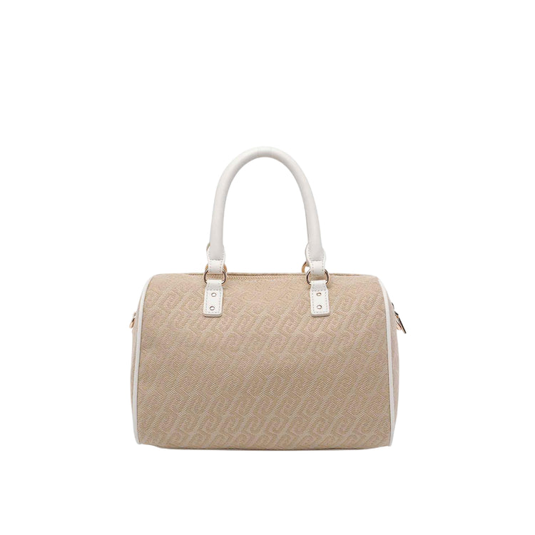 Borsa a mano beige con tracolla