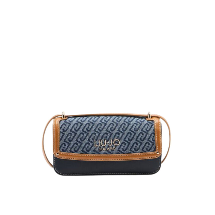 Borsa Donna a tracolla piccola in denim jacquard