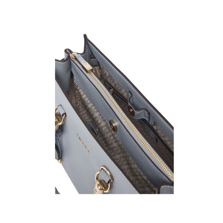 Borsa Donna satchel media con charms Celeste interno