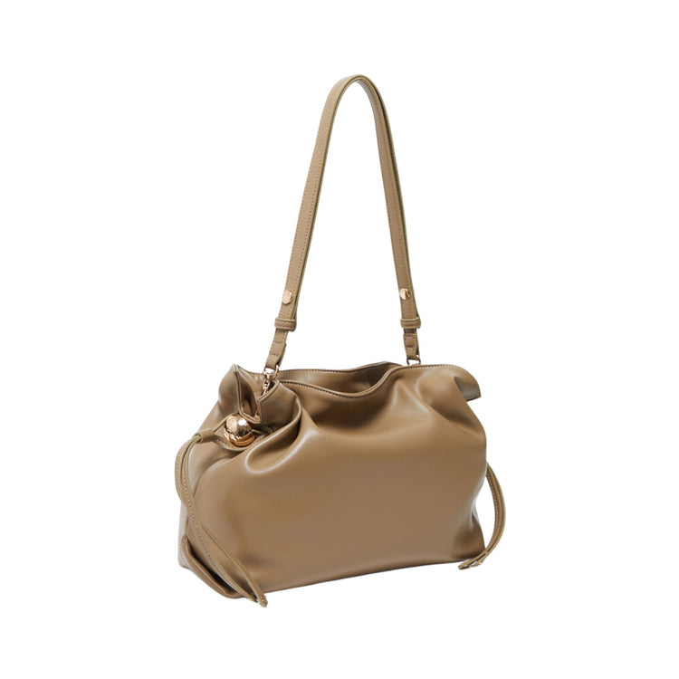 Borsa a spalla media Beige, con comodo manico