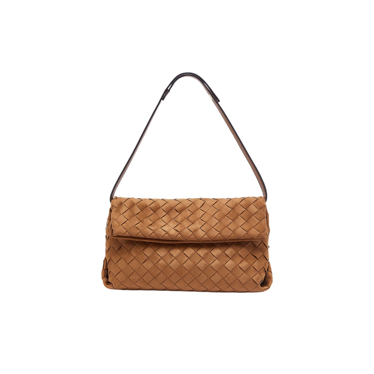 Borsa Donna Cuoio, scamosciata, con patta magnetica