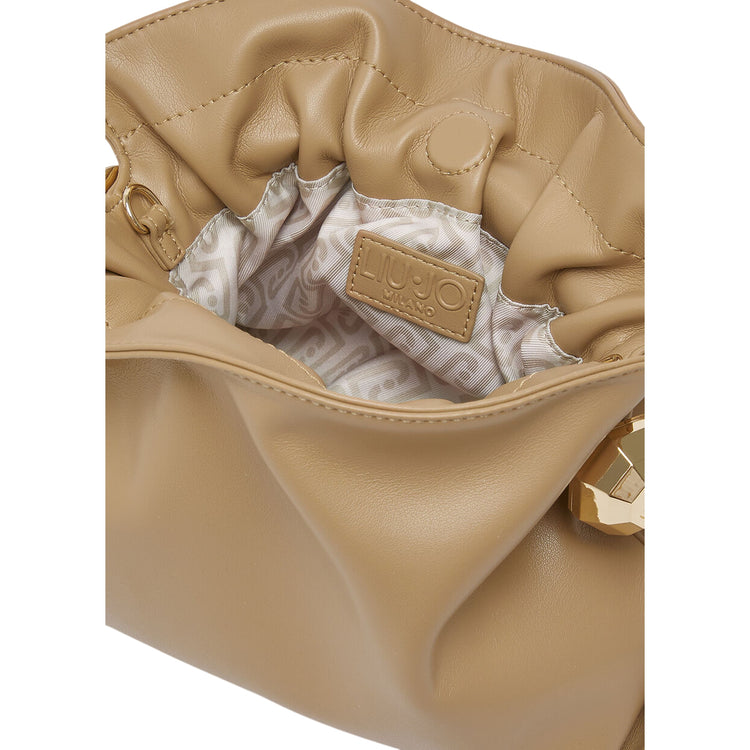 Borsa Donna Riccy piccola Beige con tracolla interno