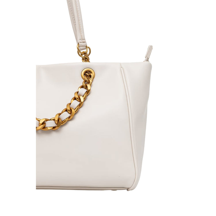 Borsa Donna Bianca a spalla con catena