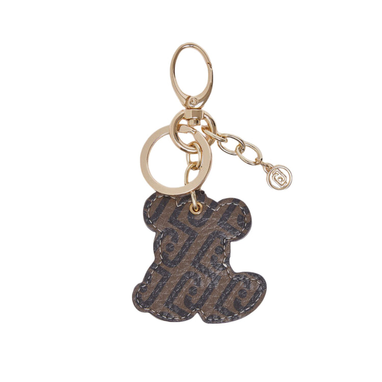 Portachiavi Donna con orsetto marrone retro