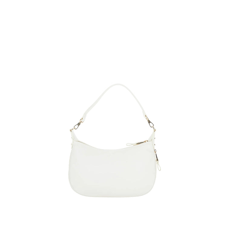 Borsa a spalla bianca con tracolla regolabile