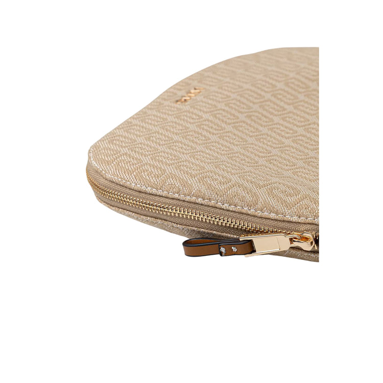 Borsa a mezza luna beige