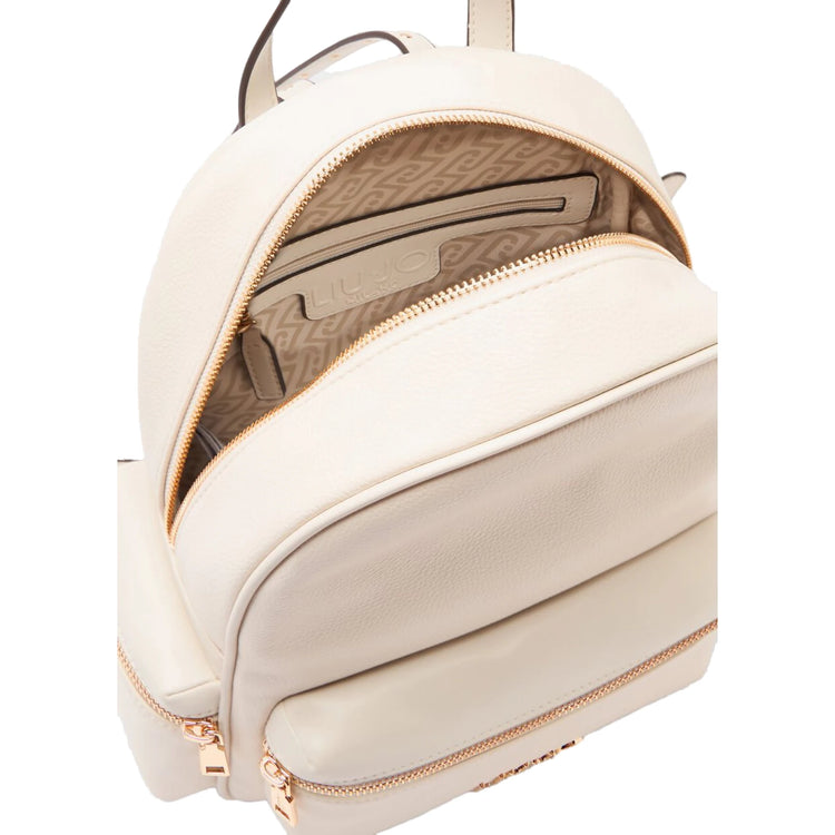 Zaino Donna medio effetto bottalato Bianco interno